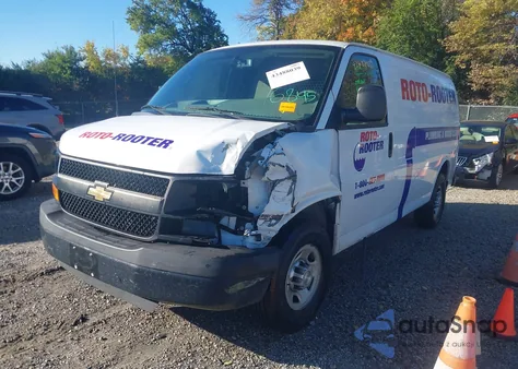 2015 Chevrolet Express 2500 Work Van из США, поврежденный, VIN 1GCWGFCF1F1148606